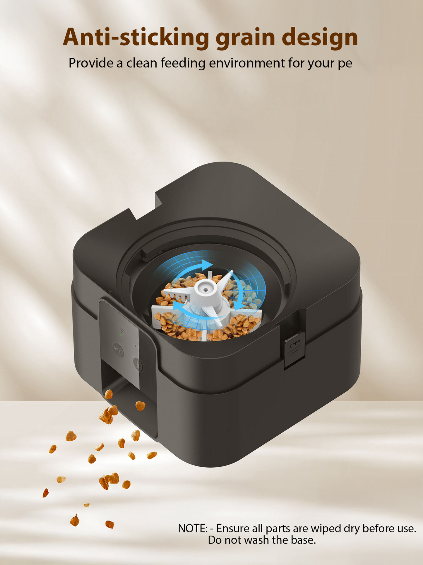 Automatic Pet Feeder, 2L WiFi Cat Feeder, Schedule Feeding Pet Food Dispenser for Cats with Bowl, Up to 10 Meals per Day