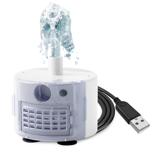 FWMB Cat Water Fountain Pump, USB Powered 5 Volts (DC) , SMA-800 Submersible Motor for Automatic Stainless Steel Cat Water Fountain